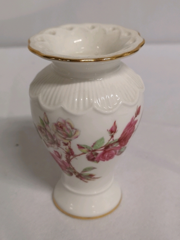 AYNSLEY Vase/Hair Pin Holder 4.25" Tall