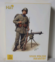 H&auml;T WWII Polish Army Infantry Plastic Model Miniatures, 1:72 Scale , 96pcs . Complete