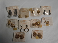 10 Pair of D'Orlan Clip On Earrings