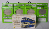 Rotherham Corporation Transport Double Deck Bus Model Kit , 1:76 Scale & Metcalfe Self-adhesive Modeling Stone Paving Slabs and Cobble Stones