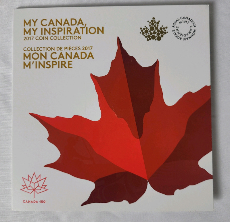 2017 Canadian " My Canada, My Inspiration " Double Toonie Colored Coin Set , Complete