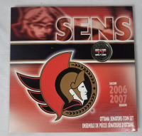 2007 Canadian Ottawa Senators Colored Quarter Coin Set , Uncirculated
