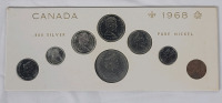 1968 Canadian Coin Set with Silver Quarter & Dime .