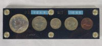 1965 USA Coin Set with Silver 50 Cent Kennedy Half Dollar