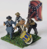 Five (5) Sets Handpainted Plastic 28mm Wargaming 6th North Carolina Infantry Regiment Confederate Army Miniatures - 4