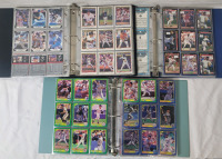 1990 - 91 Score , O Pee Chee , Donruss , Upper Deck & Fleer Baseball Trading Card Singles . 740++ Cards in 3 Binders