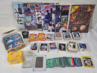 1990s Topps , Upper Deck , Donruss , Fleer Baseball Trading Card Singles & Beckett Baseball Magazines plus 1993 World Series Commemorative Program