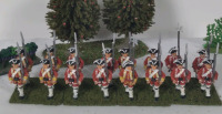 4 Squadron of Infantry Soldiers Napoleanic War Handpainted Lead Miniatures Approximately 2x3.5"