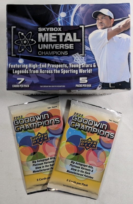 2023 Upper Deck Skybox Metal Universe Champions - MLB Baseball Trading Cards - Sealed Wax Box - Two 2023 - Upper Deck Goodwin Champions Card Packs