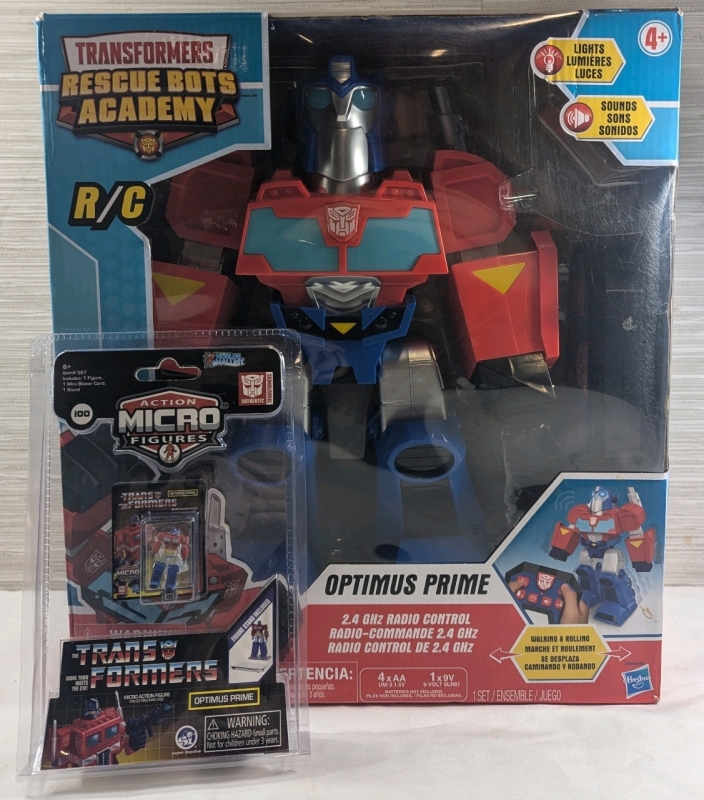 New Transformers Optimus Prime Collectibles - 1 Rescue Bots Academy Remote Control Optimus Prime - 1 Action Micro Figures Optimus Prime
