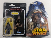 2 New Star Wars Collectibles - 1 The Mandalorian Vintage Collection - Offworld Jawa (Arvala-7) - 1 Sneak Preview Revenge of the Sith - Wookie Warrior
