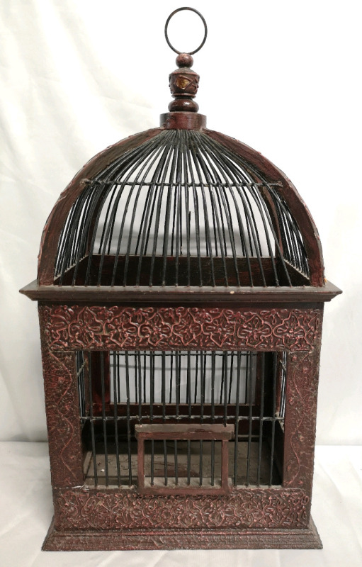 Lovely Decorative Bird Cage - 14.25" L x 10.5" W x 27" H