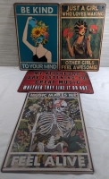 4 New: Feel Good Signs - All 12" x 8"