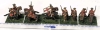 5 Pairs 28mm Handpainted Cast Metal British Wargaming Figures : Kerr's Calgary Dragoons on Flocked Bases | 2" Tall - 2