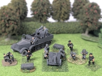Assorted Approx 1:72 Cast Metal & Resin WWII German Soldiers, Goliath Explosive Devices, DBGM Austria Half-Track FLAC + | Up to 3.15" Long