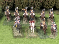 5 Pairs 28mm Handpainted Cast Metal British Wargaming Figures : 11th Light Dragoons + 2 on Flocked Bases | 2" Tall