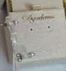 14K White Gold Fresh Water Pearl Stud Earrings Italy by Designer Dyadema Boxed - 4