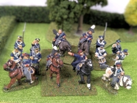 28mm Handpainted Cast Metal Wargaming Figures : Pitch, Bulow, Gneisenau, Blucher Landwehr Silesia + Pomeranian | Up to 2" Tall