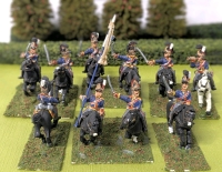 5 Pairs 28mm Handpainted Cast Metal British Wargaming Figures : Royal Horse Guards on Flocked Bases | 2" Tall