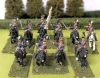 5 Pairs 28mm Handpainted Cast Metal British Wargaming Figures : Royal Horse Guards on Flocked Bases | 2" Tall