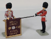 Britains " Unfurling the Colour - Coldstream Guards " Metal Toy Soldiers , 54mm . Complete Set of 2 - 2