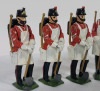 Six (6) Britains " Fort Henry Guards " Metal Toy Soldiers , 54mm . - 2