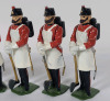Six (6) Britains " Fort Henry Guards " Metal Toy Soldiers , 54mm . - 3
