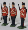 Britains " Fort Henry Guards & Mascot " Metal Toy Soldiers , 54mm . Complete Set of 7 - 3