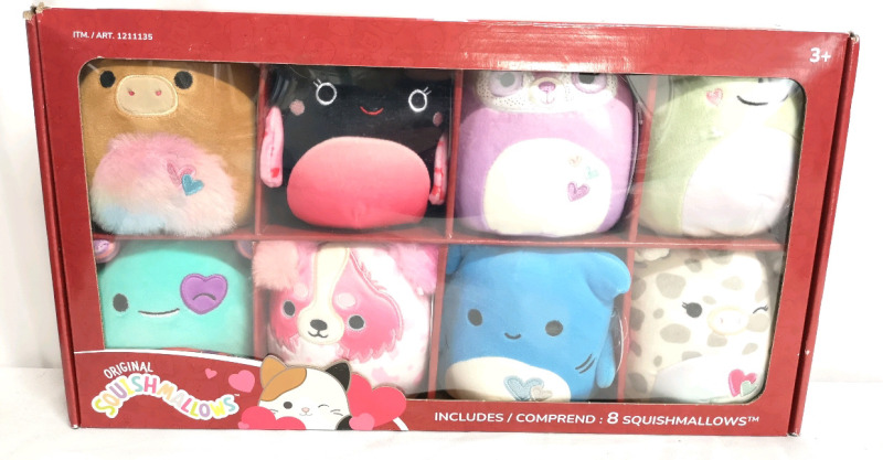 8 New Squishmallow Plush Toys - 5" Tall