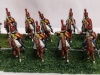 16 Hand-Painted Miniature Metal Toy Soldiers on 8 Flocked Bases 2" Tall - 2