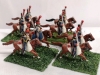16 Hand-Painted Miniature Metal Toy Soldiers on 8 Flocked Bases 2" Tall - 3