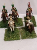 10 Hand-Painted Miniature Metal Toy Soldiers on Flocked Bases 2" Tall - 5