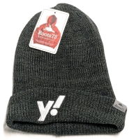 New ROOTS 73 "Y!" Virden Knitted Toque (Smoke Heather) | One Size Fits Most