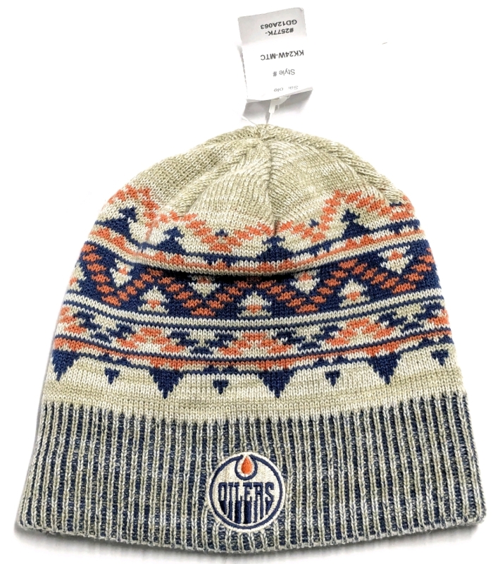 New Reebok NHL Edmonton Oilers Knitted Toque | One Size Fits Most