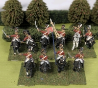 5 Pairs 28mm Handpainted Cast Metal British Wargaming Figures : Mounted Royal Life Guards on Flocked Bases | 2" Tall