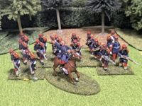 4 Quartets + Officer on Horseback 28mm Handpainted Cast Metal French Wargaming Figures on Flocked Bases: 78th Infanterie + Duval | Up to 2" Tall