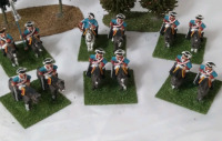 6 Lead Napoleantic Handpainted Miniatures Approximately 2" 4th Ciurassier