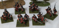 6 Lead Napoleantic Handpainted Miniatures Approximately 2"