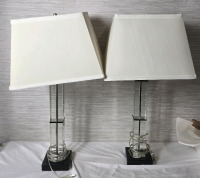 2 Pcs | Beautiful Corded Table Lamps " Tall * Tested & Working *