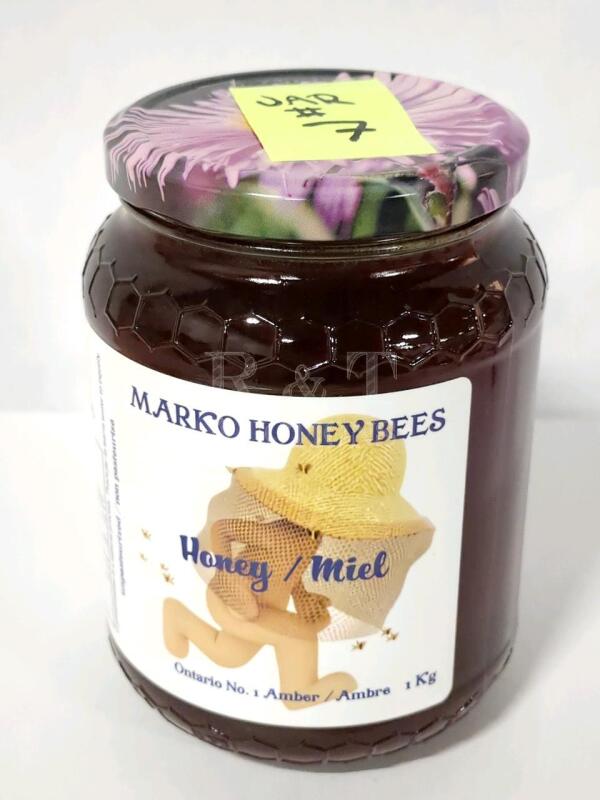 [DRAW Ticket #7] 1 KG Jar of Premium Ontario Amber Honey from Marko Honey Bees + 1 Ticket to Our Draw!