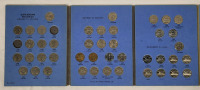 1922 - 1960 Canadian Five Cent Nickels in Blue Book , All Slots have Correct Coin . 43 Coins