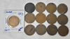 1893 - 1920 Canadian Large One Cent Pennies . 13 Coins