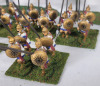 Ten (10) Sets Handpainted Macedonian Phalangites Foot Soldiers Wargaming 28mm Plastic Miniatures . - 4