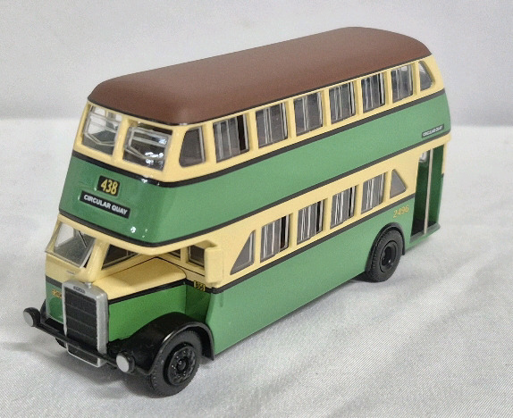 TRUX Diecast 1:76 TRUX - 1948 Leyland OPD2 Double Decker Bus - Route 438 4.5" Long