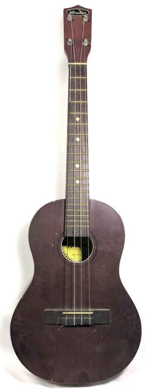 Vintage Winston 4-String Presumed Mahogany Ukulele | Made in Japan | 30.25" Long