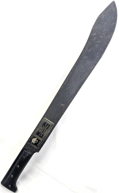 Vintage Gebr Weyersberg Solingen AGUILA Machete w Original Sticker on Blade | 24.5" Total Length, 19.75" Long Blade
