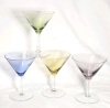 Fantastic Mid Century Modern Cocktail Bar Set : 4 Coloured Martini Glasses, Cocktail Shaker & Chrome Caddy | Made in Japan | Caddy 12" Tall - 5