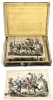 Rare Antique Wood Block Hand-Coloured Lithograph Puzzle Blocks in Original Wood Case w 5 Lithograph Puzzle Picture Solutions (6th Picture on Top of Box) - Complete! - 2