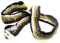 New MISCHA LAMPERT Hand Spun Dyed Knitted 100% Wool ML Supertwist Color Mix Scarf | 3.5" x 82" Long | Retails for $187!