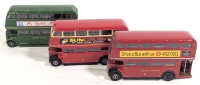 3 EFE 1:76 Scale Diecast Double Decker Buses : London Transport RT / RTL Buses #51a, #62 & ARC Regent Greenline Special (Railway Relief Only)